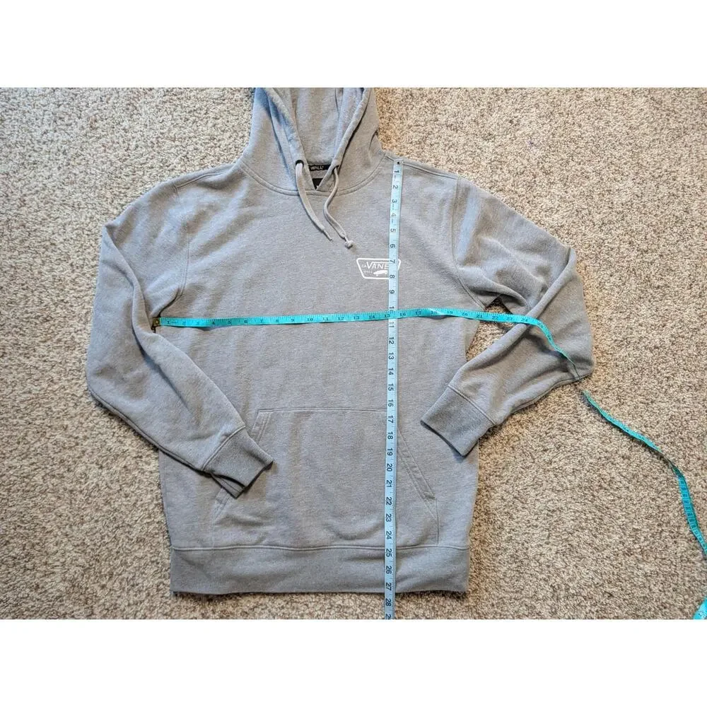 Vans Full Patched II Pullover Hoodie Heather Grey Skateboard Men's Size Small